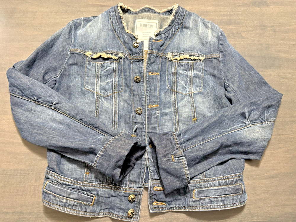 Duarte Denim Jacket Original Brand Hand Made USA Denim Size L Women's
